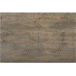 Bowery Hill Pine Wood Square Coffee Table with Storage in Weathered Gray