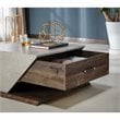 Bowery Hill Modern Wood Coffee Table in Reclaimed Oak