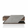 Bowery Hill Modern Wood Coffee Table in Reclaimed Oak