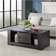 Bowery Hill Wood Storage Coffee Table in Espresso