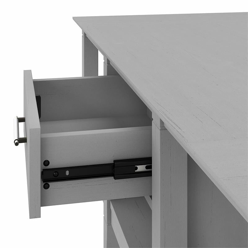 Bowery Hill Modern Engineered Wood Coffee Table with Storage in Gray