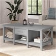 Bowery Hill Modern Engineered Wood Coffee Table with Storage in Gray