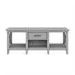 Bowery Hill Modern Engineered Wood Coffee Table with Storage in Gray