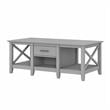 Bowery Hill Modern Engineered Wood Coffee Table with Storage in Gray