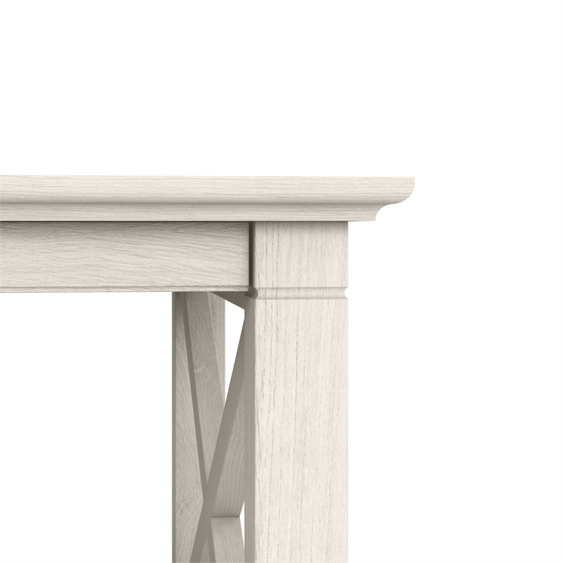 Bowery Hill Mid-Century Engineered Wood Coffee Table with Storage in White