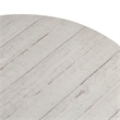 Bowery Hill Modern Drum Cocktail Table in White