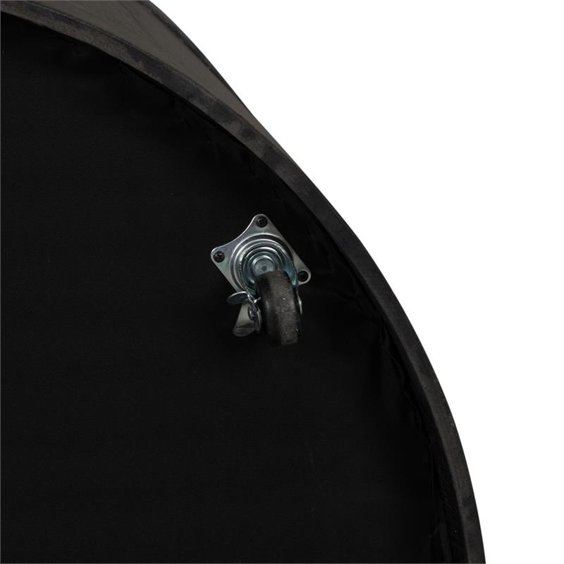 Bowery Hill Modern Wood Drum Cocktail Table in Brown