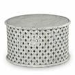 Bowery Hill White Round Wood Cocktail Table