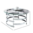 Bowery Hill Metal and Chrome Cocktail Table