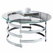 Bowery Hill Metal and Chrome Cocktail Table