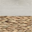Bowery Hill Modern Wood/Rattan Full Storage Platform Bed in Winter Oak