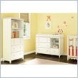 Bowery Hill 4 Drawer Wood Changing Table in Pure White