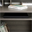 Bowery Hill Laminated Wood Computer Desk with Hutch in Gray Maple