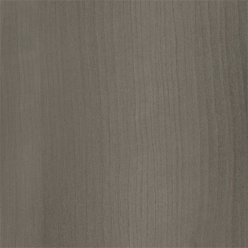 Bowery Hill Laminated Wood Computer Desk with Hutch in Gray Maple