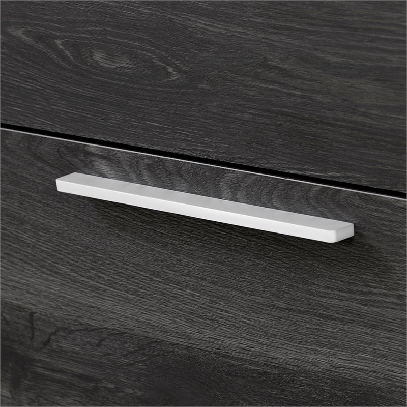 Bowery Hill 6 Drawer Double Dresser in Gray Oak