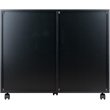 Bowery Hill 5-Drawer Wide Door Contemporary Wood Storage Cabinet in Black