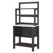 Bowery Hill Wood Espresso Serving Bar Rectangular Storage 31