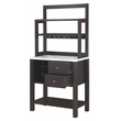 Bowery Hill Wood Espresso Serving Bar Rectangular Storage 31