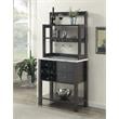 Bowery Hill Wood Espresso Serving Bar Rectangular Storage 31