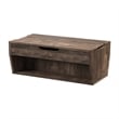 Bowery Hill Rustic Wood Storage Coffee Table in Reclaimed Oak