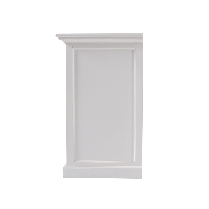 Bowery Hill Mahogany Wood Buffet in Classic White
