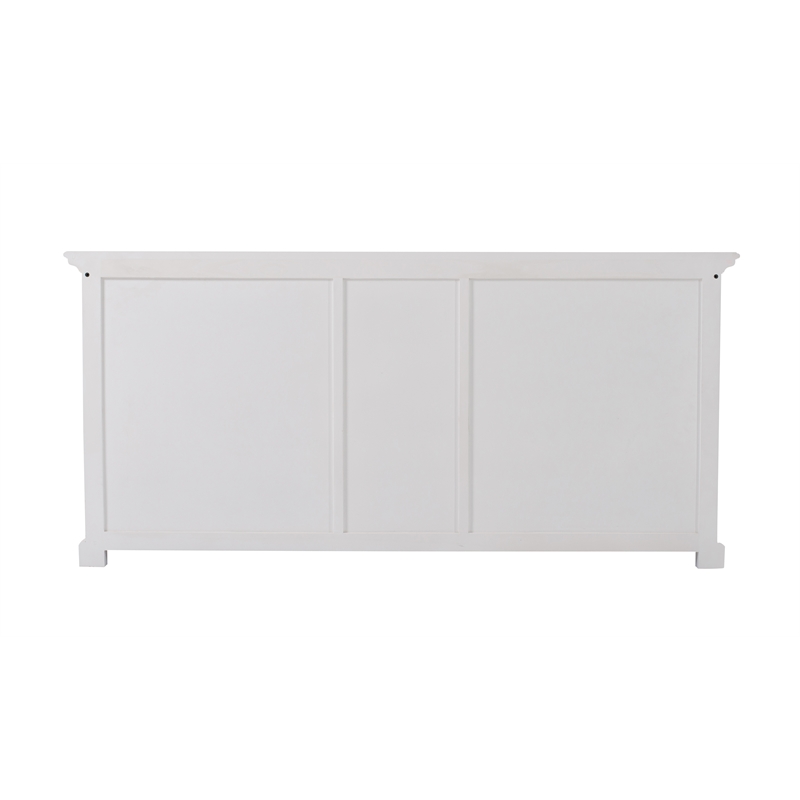 Bowery Hill Mahogany Wood Buffet in Classic White