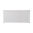 Bowery Hill Mahogany Wood Buffet in Classic White