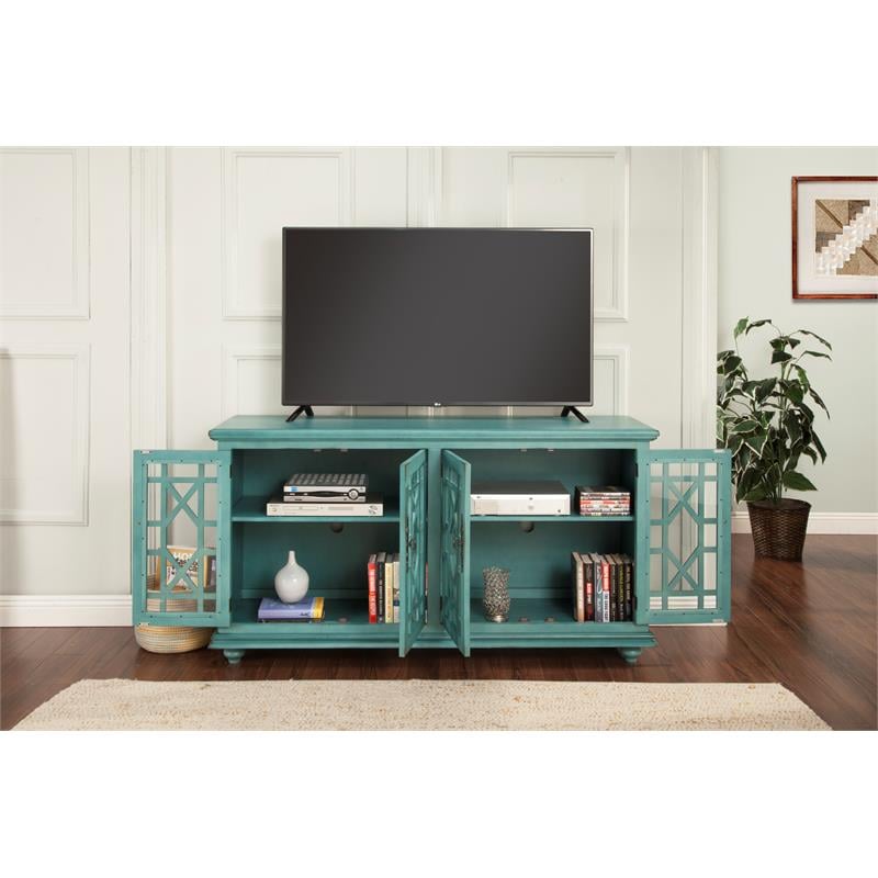 Bowery Hill Traditional Wood TV Stand for TVs up to 63