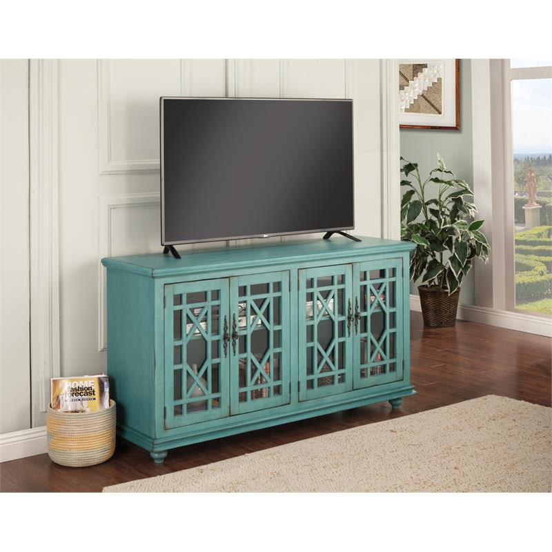 Bowery Hill Traditional Wood TV Stand for TVs up to 63