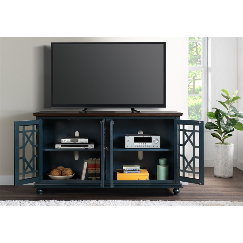 Bowery Hill Traditional Wood TV Stand for TVs up to 63
