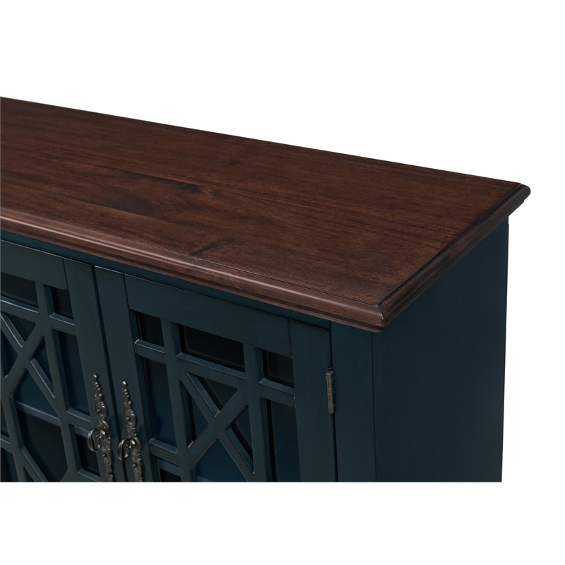 Bowery Hill Traditional Wood TV Stand for TVs up to 63