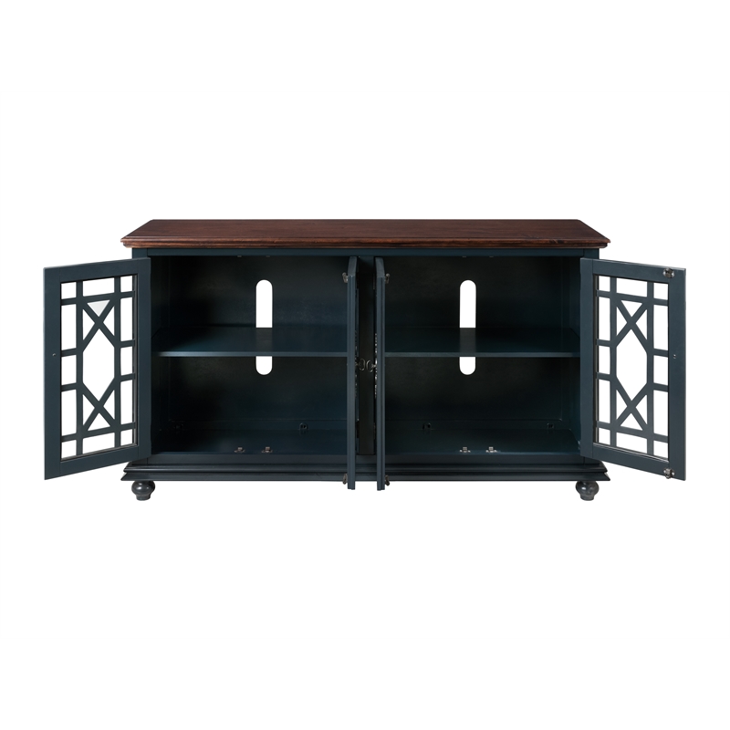 Bowery Hill Traditional Wood TV Stand for TVs up to 63