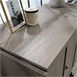 Bowery Hill Contemporary Engineered Wood Sewing Craft Table in Oak