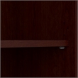 Bowery Hill 5 Shelves Transitional Wood Tall Bookcase in Harvest Cherry
