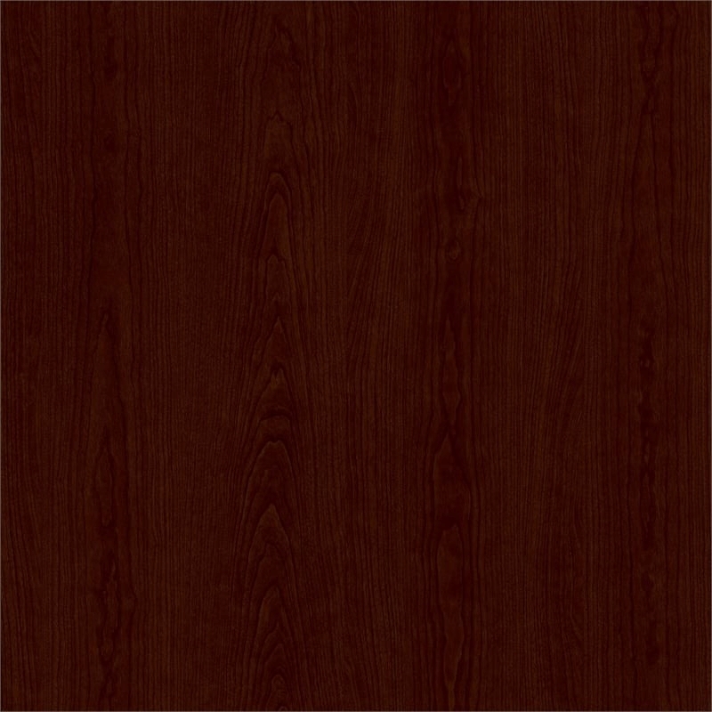 Bowery Hill 5 Shelves Transitional Wood Tall Bookcase in Harvest Cherry