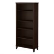 Bowery Hill Furniture 5 Shelf Bookcase in Mocha Cherry