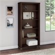 Bowery Hill Furniture 5 Shelf Bookcase in Mocha Cherry