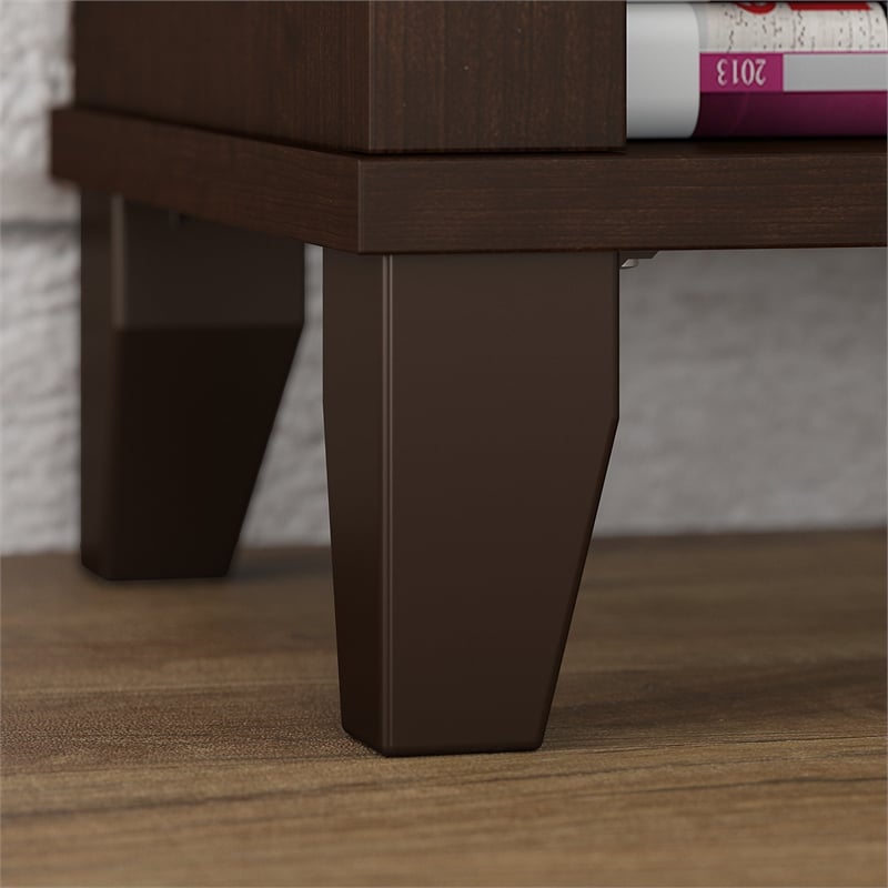 Bowery Hill Furniture 5 Shelf Bookcase in Mocha Cherry