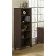Bowery Hill Furniture 5 Shelf Bookcase in Mocha Cherry
