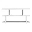 Bowery Hill 2-Shelf Contemporary MDF Wood Bookcases in White