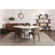 Bowery Hill 4-Shelf Contemporary Veneer Wood Bookcases in Brown