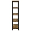 Bowery Hill 4 Shelf Bookcase in Antique Nutmeg