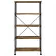 Bowery Hill 4 Shelf Bookcase in Antique Nutmeg