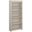 Bowery Hill 5 Shelf Bookcase in Antique White - Engineered Wood
