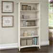 Bowery Hill 5 Shelf Bookcase in Antique White - Engineered Wood