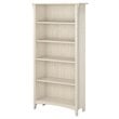 Bowery Hill 5 Shelf Bookcase in Antique White - Engineered Wood
