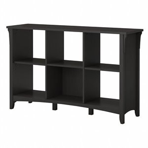 bowery hill furniture 6 cube organizer in vintage black