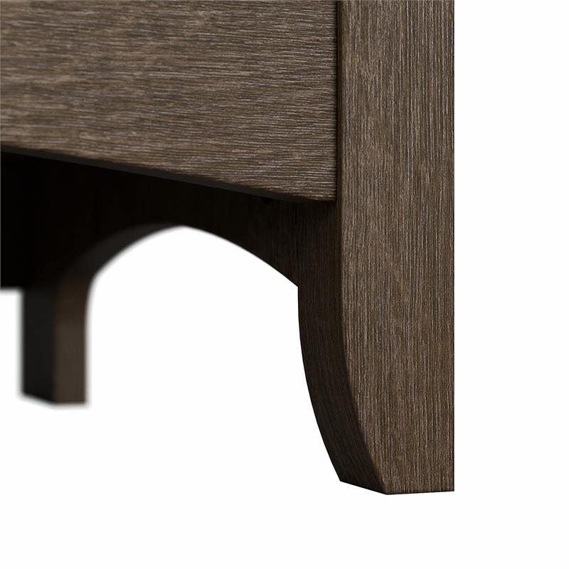 Bowery Hill Tall 5 Shelf Bookcase in Ash Brown - Engineered Wood