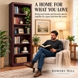 Bowery Hill Wood Cherry Bookcase Rectangular Adjustable 84