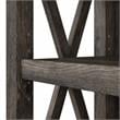 Bowery Hill 5 Shelves Coastal Wood Tall Bookcase in Dark Gray